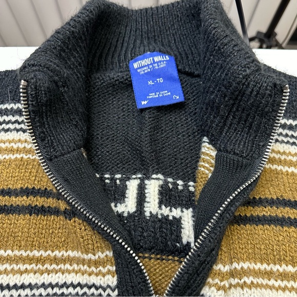 Without Walls XL black knitted men sweater - Picture 4 of 5